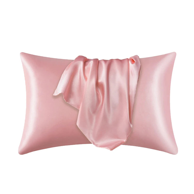 Luxe Silk-Feel Floral Pillow Cover