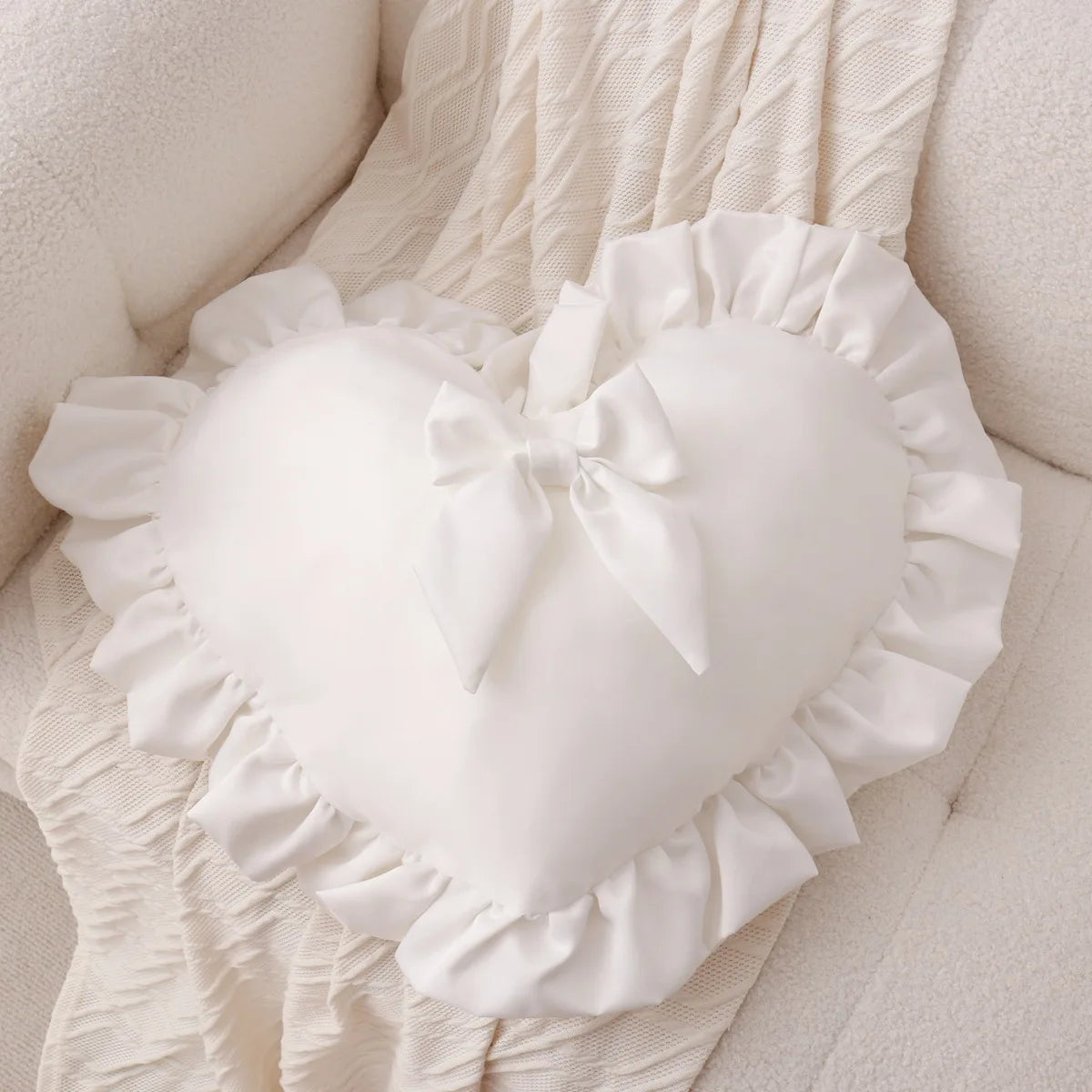 Elegant Love Heart Pillow Cover