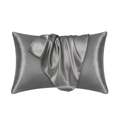 Luxe Silk-Feel Floral Pillow Cover