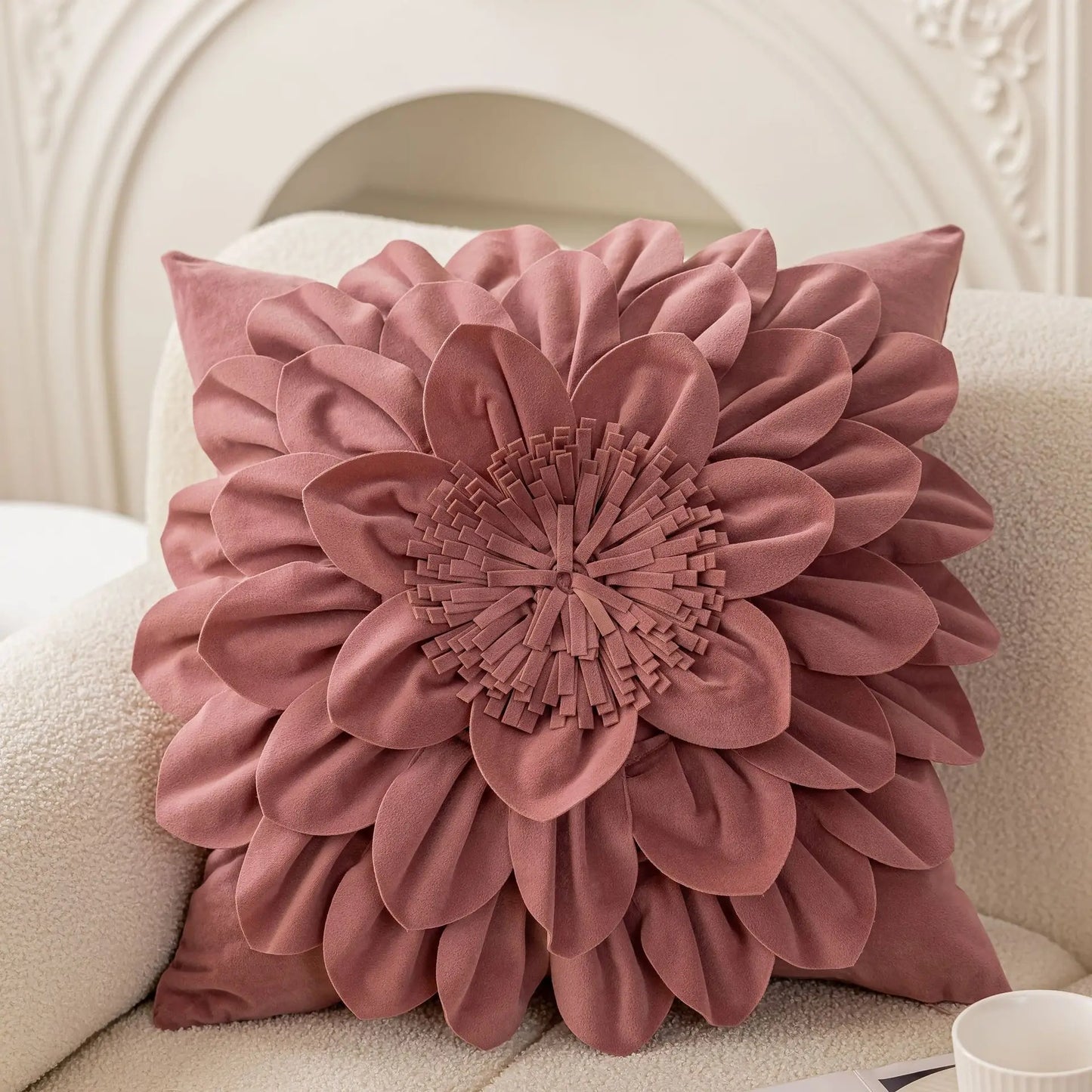 Lux Velvet Petal Cushion Cover