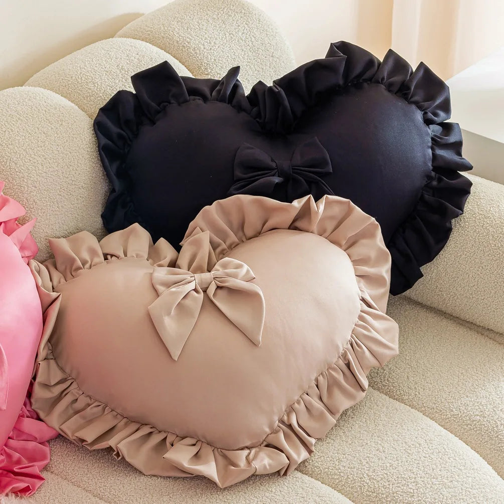 Elegant Love Heart Pillow Cover