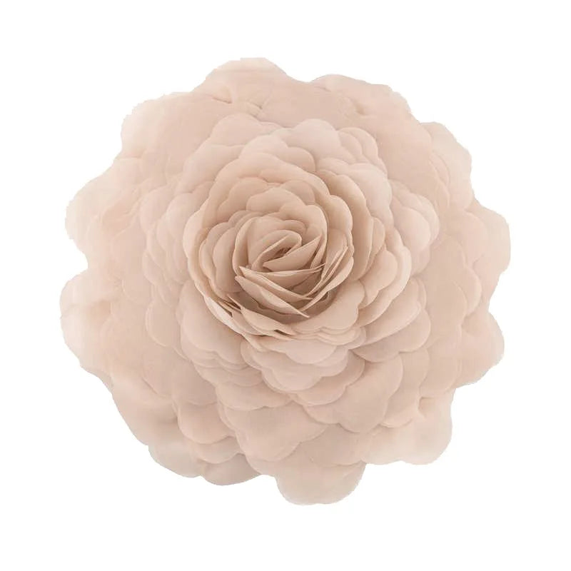 European Flower Cushion Cover Stereoscopic Flower Pillowcase Round Luxury Cushion.