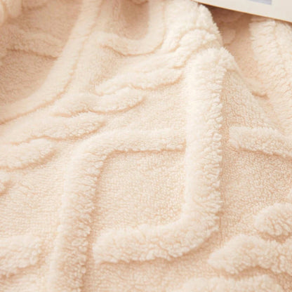 Luxurious Wide Striped Flannel Blanke