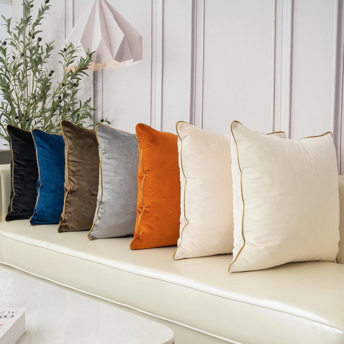 Lux Velvet Decorative Pillow Covers