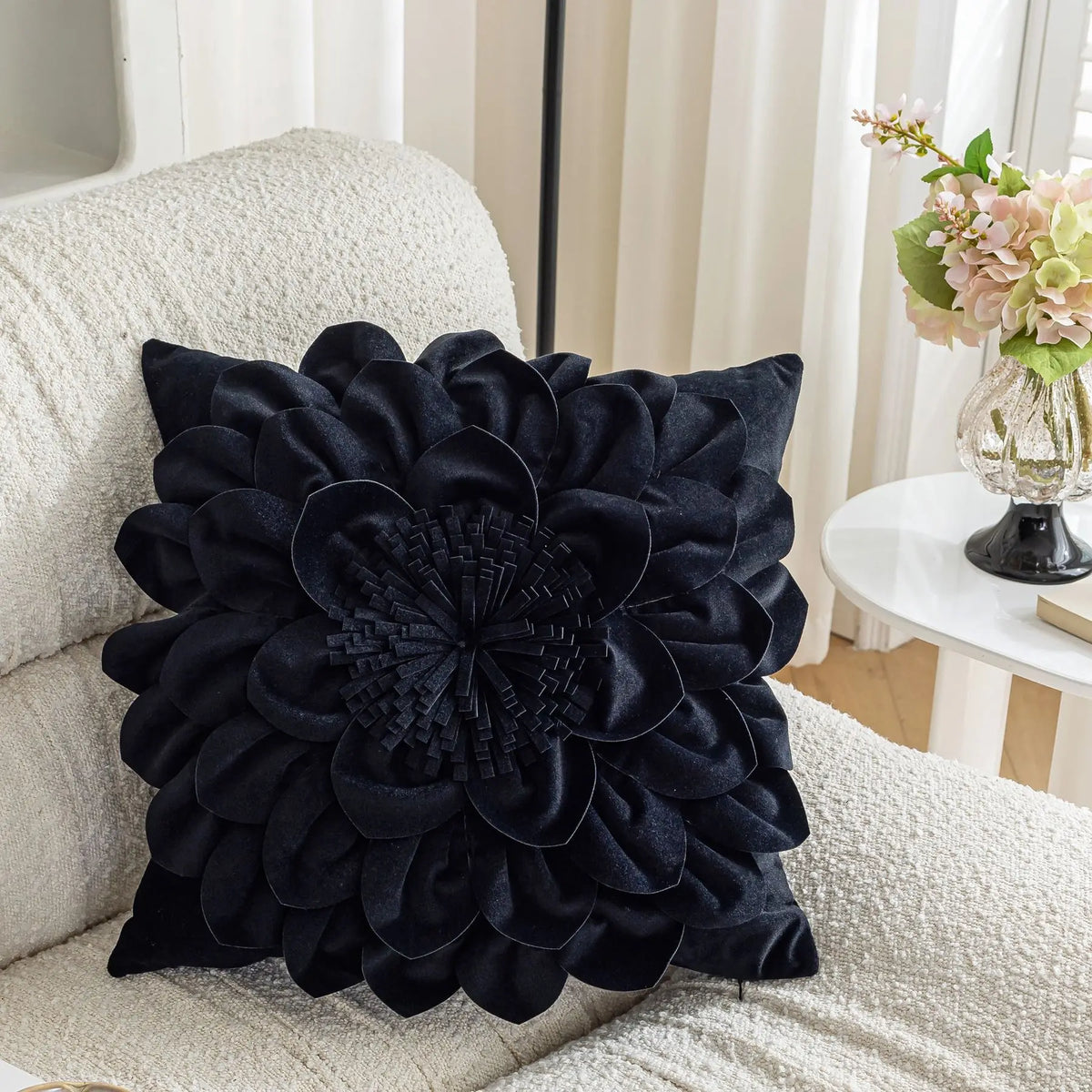 Lux Velvet Petal Cushion Cover