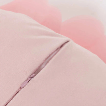 European Flower Cushion Cover Stereoscopic Flower Pillowcase Round Luxury Cushion.
