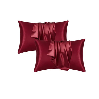 Luxe Silk-Feel Floral Pillow Cover