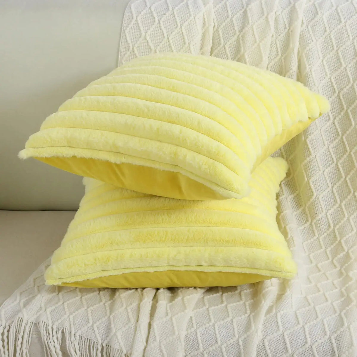 Luxurious Faux Fur Throw Pillow Cover