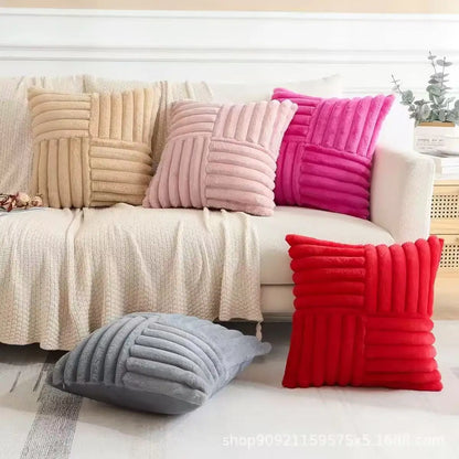 Luxurious Plush Pillow Cover Set