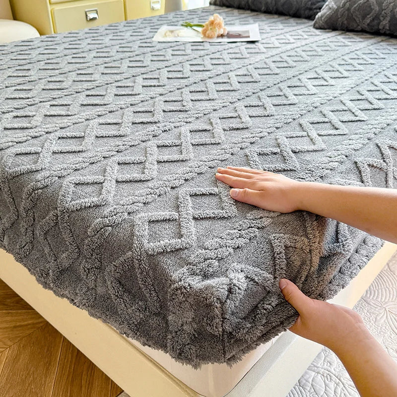 Cozy Winter Fleece Fitted Sheet