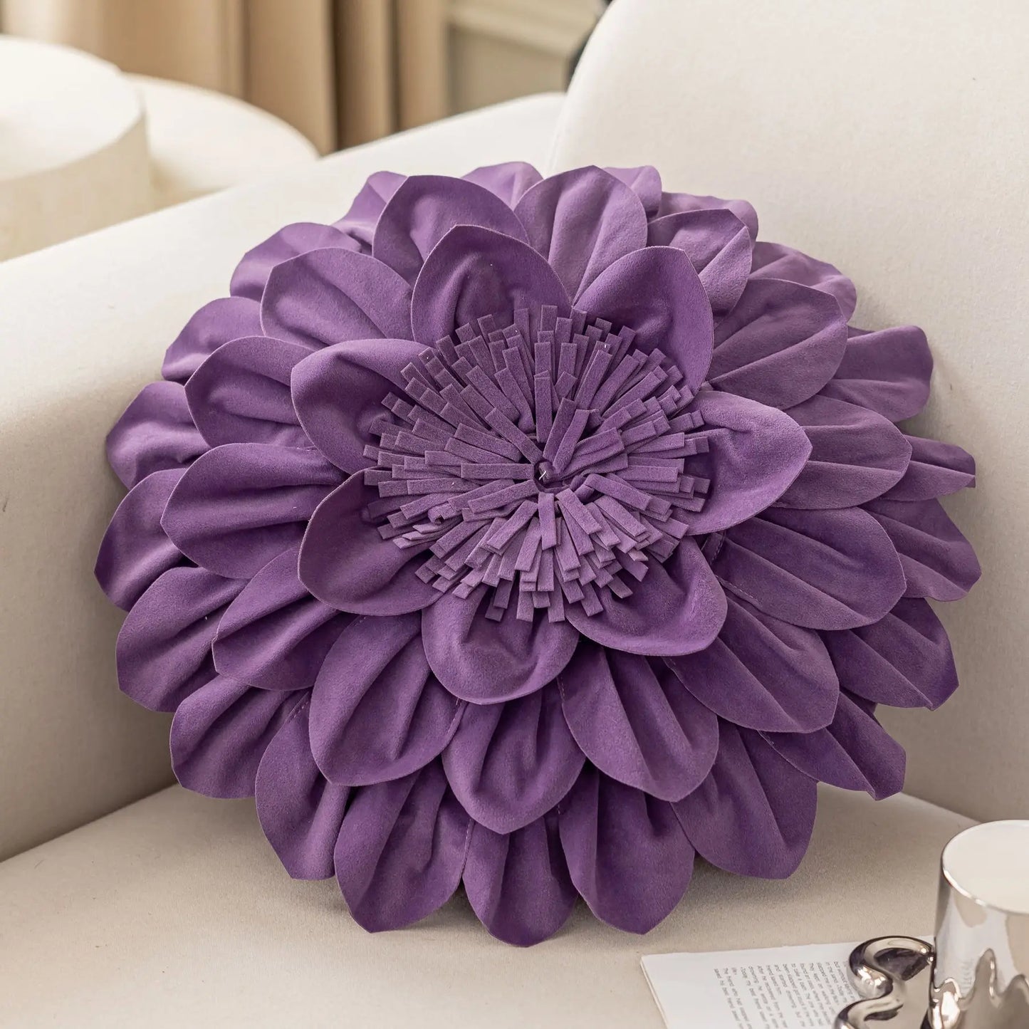 Lux Velvet Petal Cushion Cover