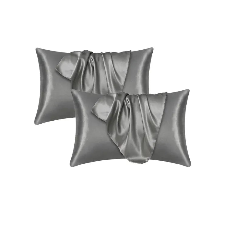 Luxe Silk-Feel Floral Pillow Cover
