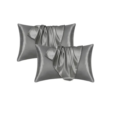 Luxe Silk-Feel Floral Pillow Cover