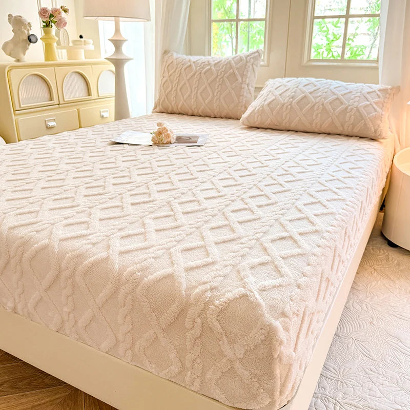 Cozy Winter Fleece Fitted Sheet