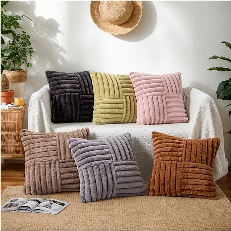 Luxurious Plush Pillow Cover Set