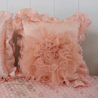 Lace Rose Elegance Pillow Cover