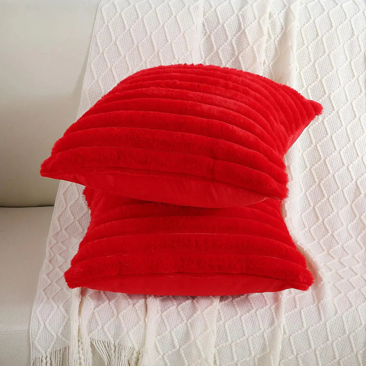 Luxurious Faux Fur Throw Pillow Cover