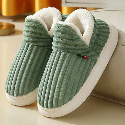 Evshine Women's Faux Fur Plush Slippers – Cozy Winter Home Shoes