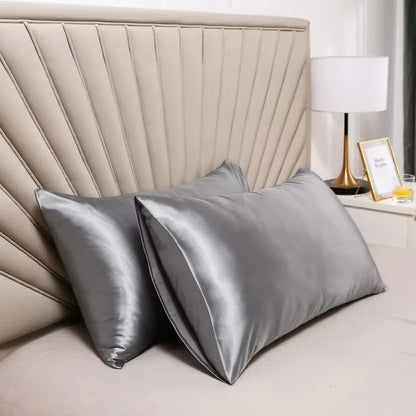 Luxe Silk-Feel Floral Pillow Cover