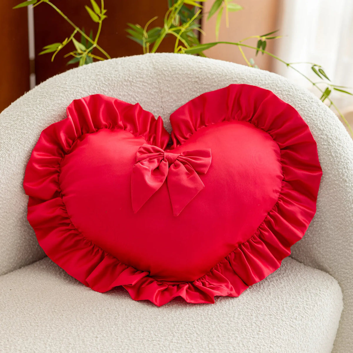 Elegant Love Heart Pillow Cover