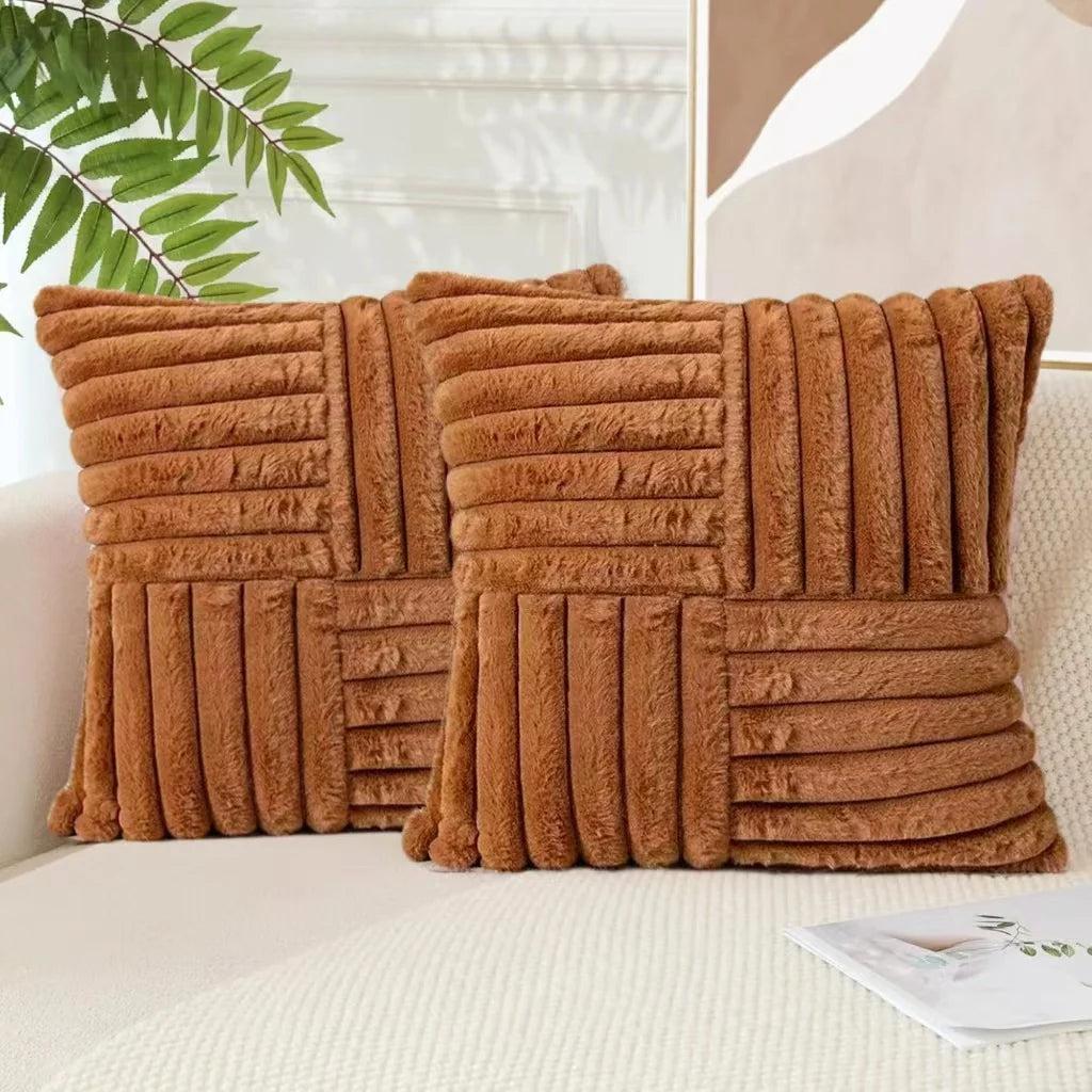 Luxurious Plush Pillow Cover Set