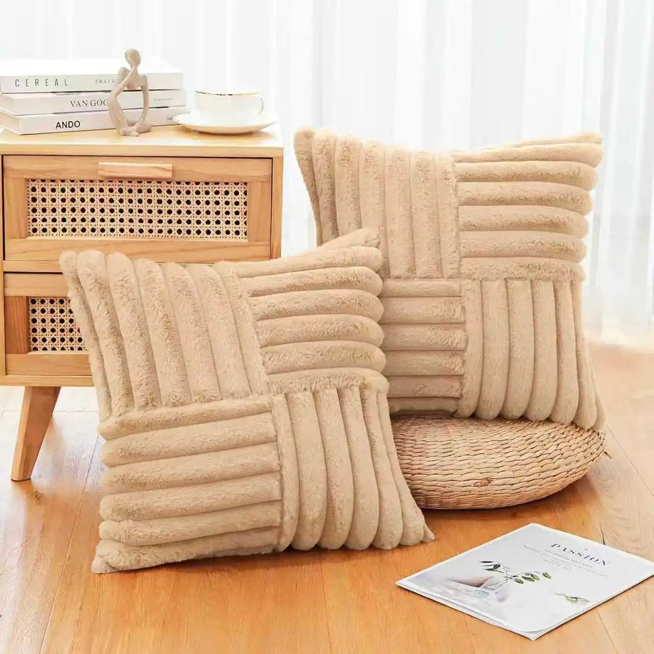 Luxurious Plush Pillow Cover Set