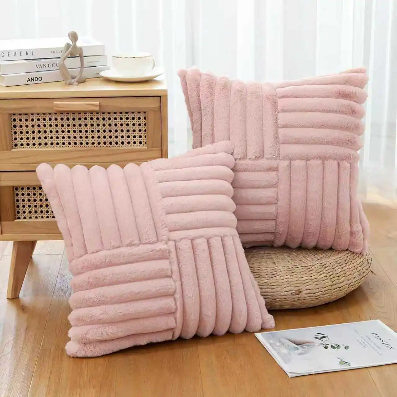 Luxurious Plush Pillow Cover Set